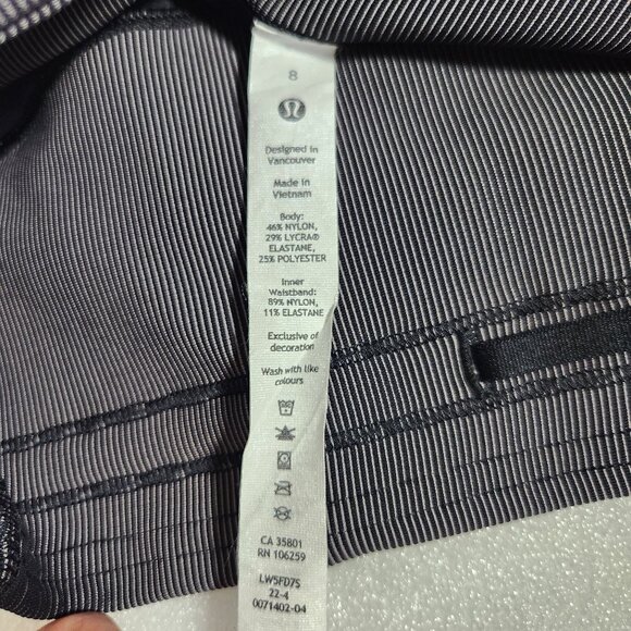 Lululemon Base Pace High-Rise Running Two Toned Ribbed Tight Size 8 - Picture 12 of 16